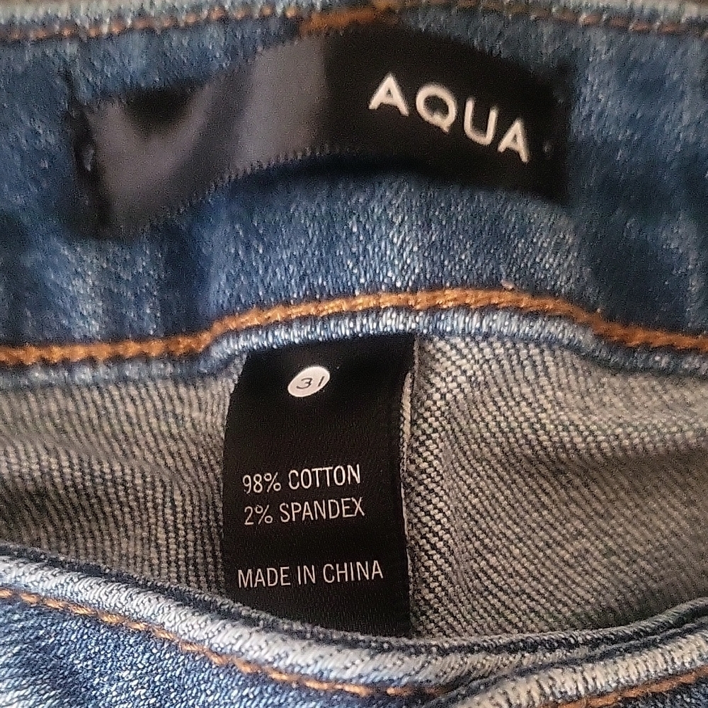 Aqua Light Blue Embellished Skinny Jeans - Picture 3 of 8